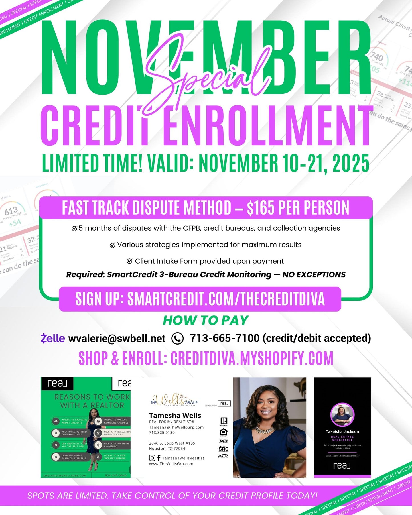 π NOVEMBER CREDIT ENROLLMENT SPECIAL! π-π Fast Track Dispute Method β Just $165 per person! π° (Regular price: $225)