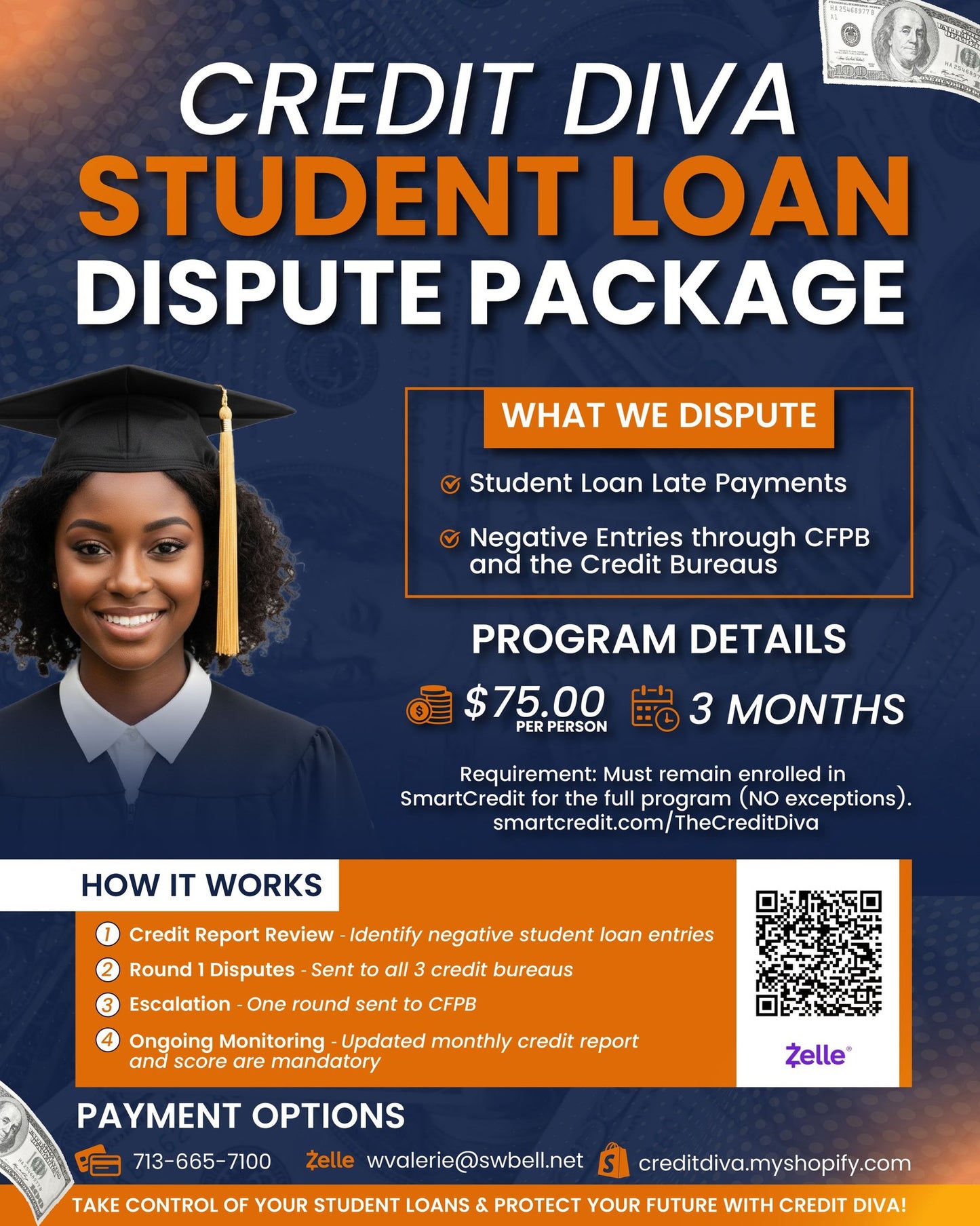 π₯ Iβm offering Student Loan Late Payment Disputes β
Only $75.00 β
3 Months of Disputes β
SmartCredit sign-up REQUIRED β No Exceptions π² Sign up with SmartCredit here: https://www.smartcredit.com