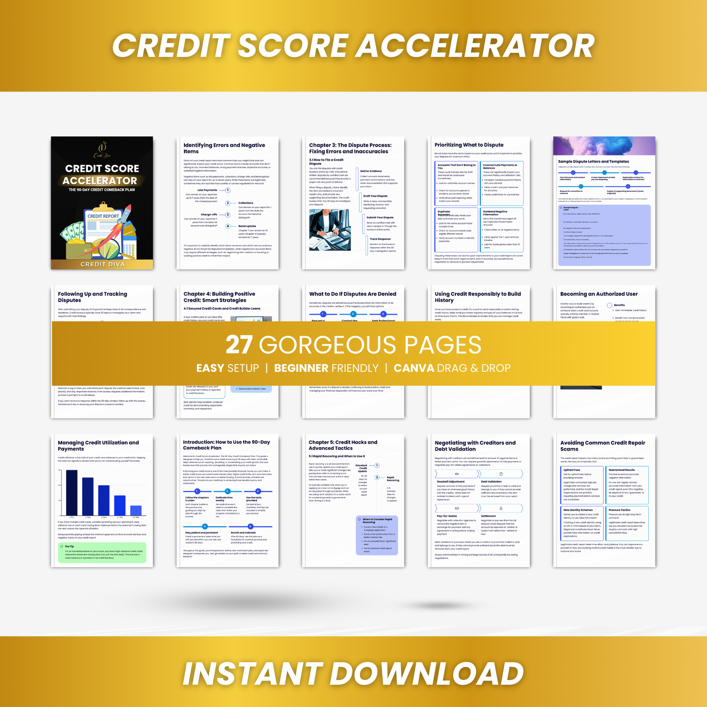 Credit Score Accelerator: The 90-Day Credit Comeback Plan