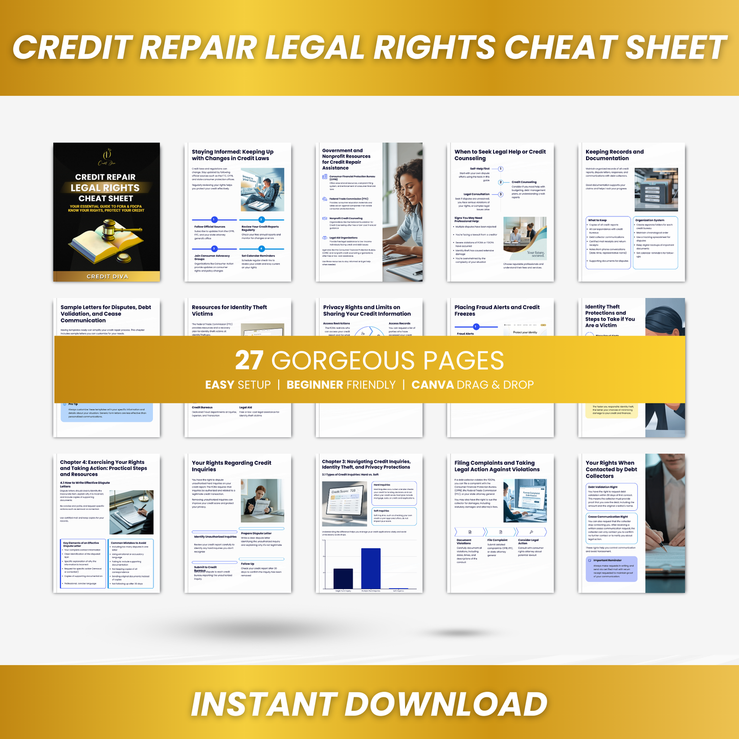 Credit Repair Legal Rights Cheat Sheet