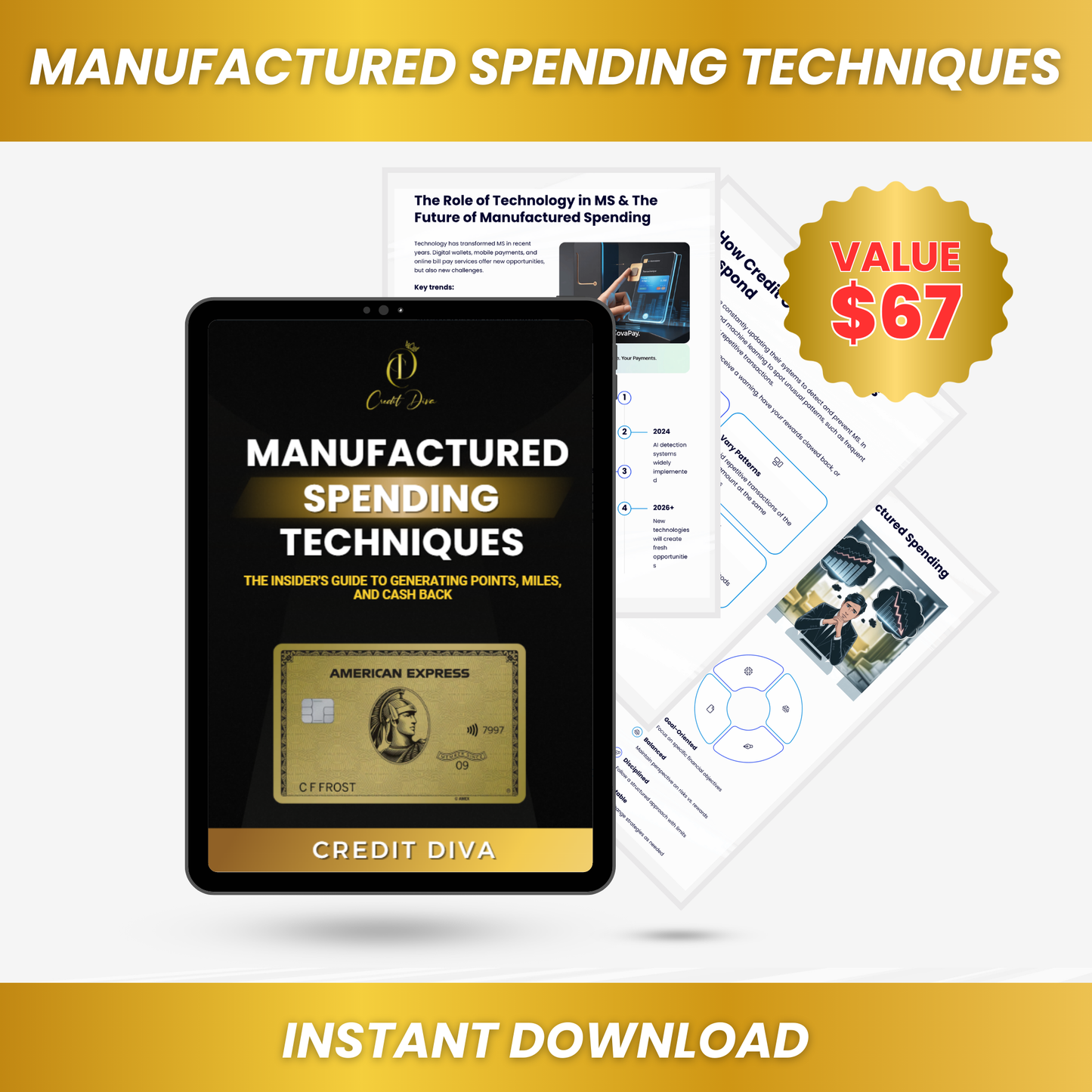 MANUFACTURED SPENDING TECHNIQUES - BLUE