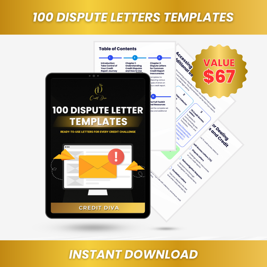 100 Dispute Letters Templates