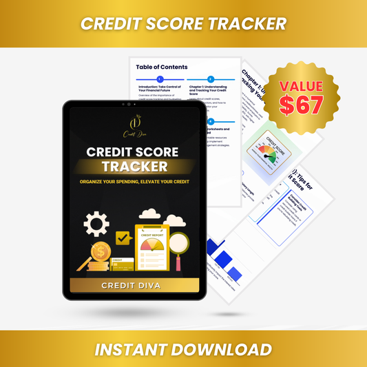 Credit Score Tracker - Printable