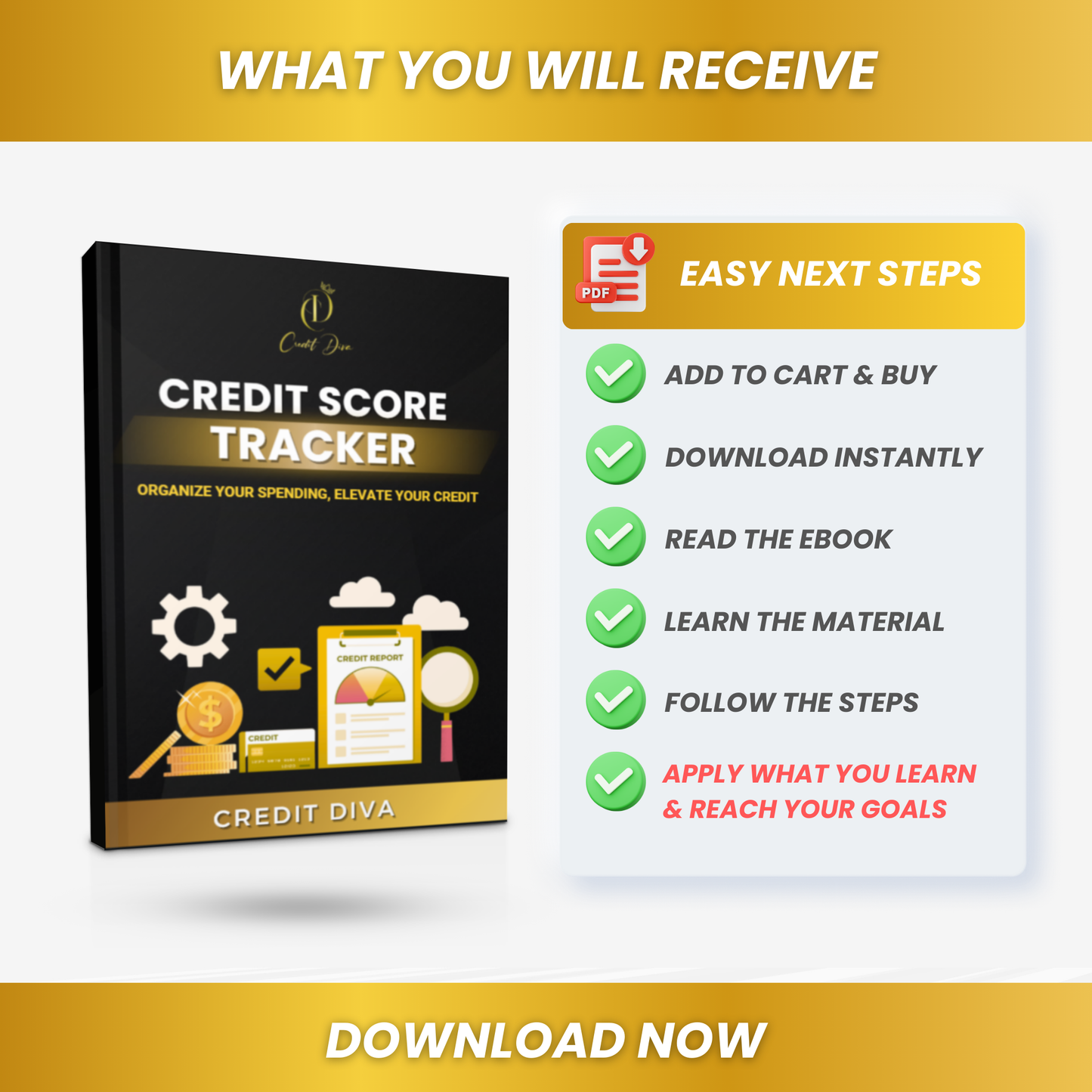 Credit Score Tracker - Printable