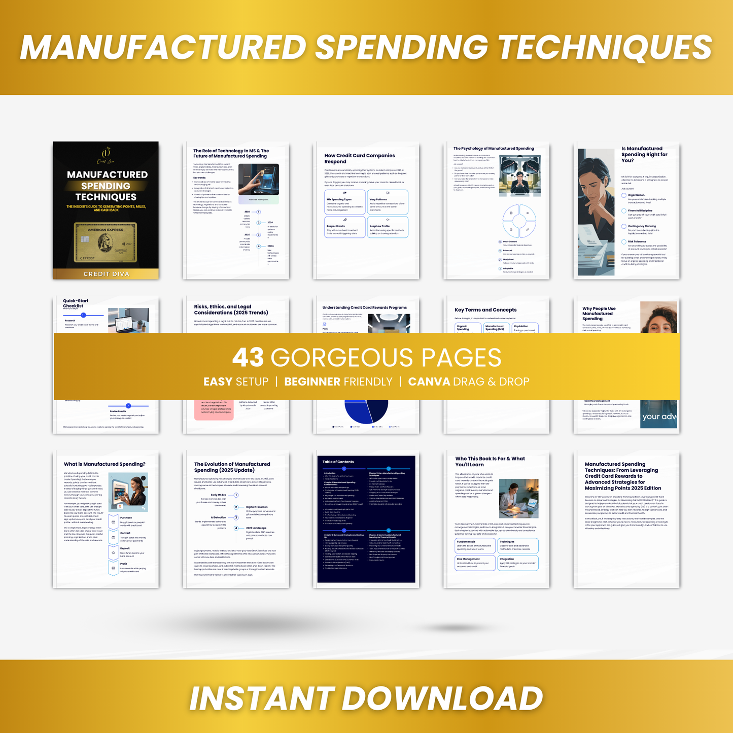 MANUFACTURED SPENDING TECHNIQUES - BLUE