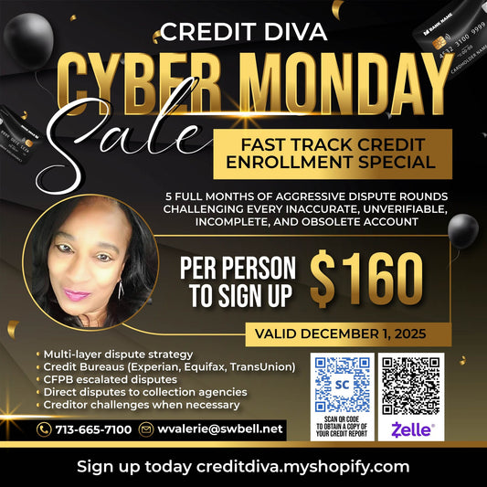 🔥 CYBER MONDAY CREDIT ENROLLMENT SPECIAL! 🔥 DECEMBER 1, 2025 — LIMITED SLOTS!